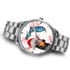 Doberman Pinscher On Christmas Florida Wrist Watch-Free Shipping