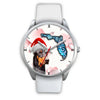 Doberman Pinscher On Christmas Florida Wrist Watch-Free Shipping