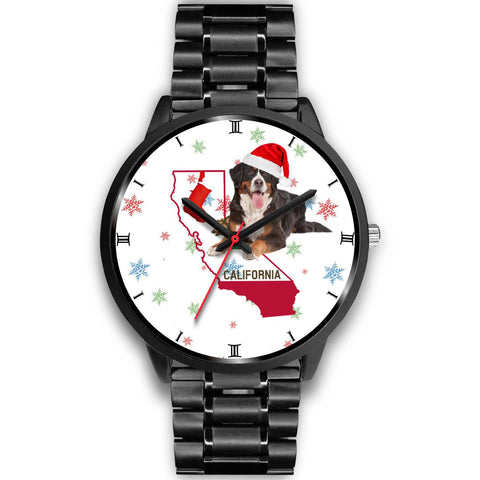 Bernese Mountain Dog California Christmas Special Wrist Watch-Free Shipping