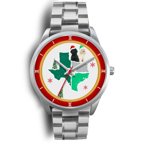 Poodle Dog Texas Christmas Special Wrist Watch-Free Shipping