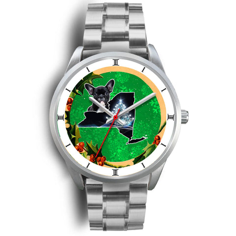 Cute French Bulldog New York Christmas Special Wrist Watch-Free Shipping