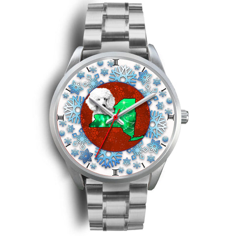 Lovely Poodle Dog New York Christmas Special Wrist Watch-Free Shipping