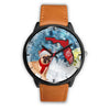 French Bulldog On Christmas Florida Wrist Watch-Free Shipping