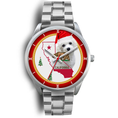 Bichon Frise California Christmas Special Wrist Watch-Free Shipping