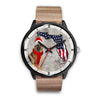 German Shepherd On Christmas Florida Wrist Watch-Free Shipping