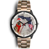 German Shepherd On Christmas Florida Wrist Watch-Free Shipping