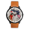 German Shepherd On Christmas Florida Wrist Watch-Free Shipping