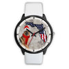 German Shepherd On Christmas Florida Wrist Watch-Free Shipping