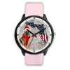 German Shepherd On Christmas Florida Wrist Watch-Free Shipping