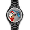 Goldendoodle On Christmas Florida Wrist Watch-Free Shipping