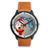 Goldendoodle On Christmas Florida Wrist Watch-Free Shipping