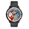 Goldendoodle On Christmas Florida Wrist Watch-Free Shipping