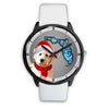 Goldendoodle On Christmas Florida Wrist Watch-Free Shipping