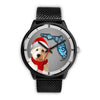 Goldendoodle On Christmas Florida Wrist Watch-Free Shipping