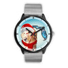 Golden Retriever On Christmas Florida Wrist Watch-Free Shipping