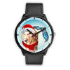 Golden Retriever On Christmas Florida Wrist Watch-Free Shipping