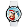 Golden Retriever On Christmas Florida Wrist Watch-Free Shipping