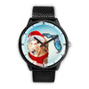 Golden Retriever On Christmas Florida Wrist Watch-Free Shipping