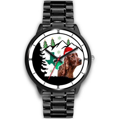 Irish Setter Dog Texas Christmas Special Wrist Watch-Free Shipping