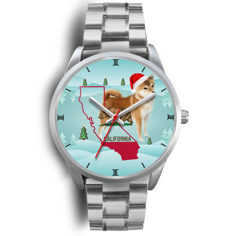 Shiba Inu Dog California Christmas Special Wrist Watch-Free Shipping