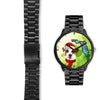 Jack Russell Terrier On Christmas Florida Wrist Watch-Free Shipping