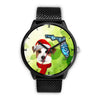 Jack Russell Terrier On Christmas Florida Wrist Watch-Free Shipping