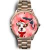 Cute Jack Russell Terrier On Christmas Florida Wrist Watch-Free Shipping