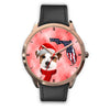 Cute Jack Russell Terrier On Christmas Florida Wrist Watch-Free Shipping