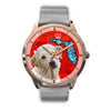 Labrador Retriever On Christmas Florida Golden Wrist Watch-Free Shipping