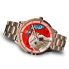 Labrador Retriever On Christmas Florida Golden Wrist Watch-Free Shipping