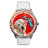 Labrador Retriever On Christmas Florida Golden Wrist Watch-Free Shipping