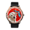 Labrador Retriever On Christmas Florida Golden Wrist Watch-Free Shipping