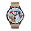 Labrador Retriever On Christmas Florida Wrist Watch-Free Shipping