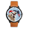 Labrador Retriever On Christmas Florida Wrist Watch-Free Shipping