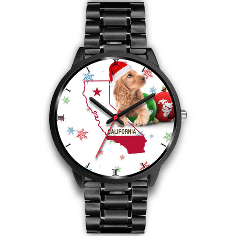 Cocker Spaniel California Christmas Special Wrist Watch-Free Shipping