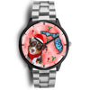 Miniature American Shepherd On Christmas Florida Wrist Watch-Free Shipping