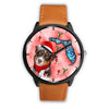 Miniature American Shepherd On Christmas Florida Wrist Watch-Free Shipping