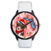 Miniature American Shepherd On Christmas Florida Wrist Watch-Free Shipping