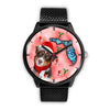 Miniature American Shepherd On Christmas Florida Wrist Watch-Free Shipping