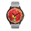 Lovely Vizsla Dog Art ON Red New York Christmas Special Wrist Watch-Free Shipping