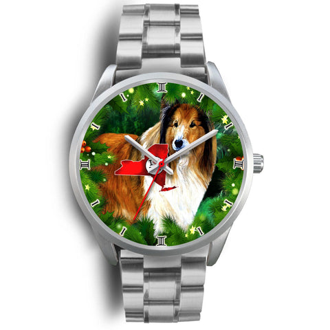 Rough Collie Dog New York Christmas Special Wrist Watch-Free Shipping