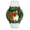 Amazing Rough Collie Dog Art New York Christmas Special Wrist Watch-Free Shipping