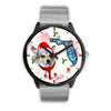 Norwegian Lundehund On Christmas Florida Wrist Watch-Free Shipping