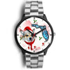 Norwegian Lundehund On Christmas Florida Wrist Watch-Free Shipping