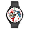 Norwegian Lundehund On Christmas Florida Wrist Watch-Free Shipping