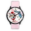 Norwegian Lundehund On Christmas Florida Wrist Watch-Free Shipping