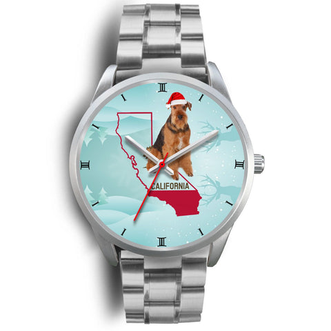 Airedale Terrier California Christmas Special Wrist Watch-Free Shipping