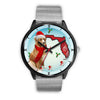 Nova Scotia Duck Tolling Retriever On Christmas Florida Wrist Watch-Free Shipping