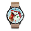 Nova Scotia Duck Tolling Retriever On Christmas Florida Wrist Watch-Free Shipping