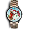 Nova Scotia Duck Tolling Retriever On Christmas Florida Wrist Watch-Free Shipping